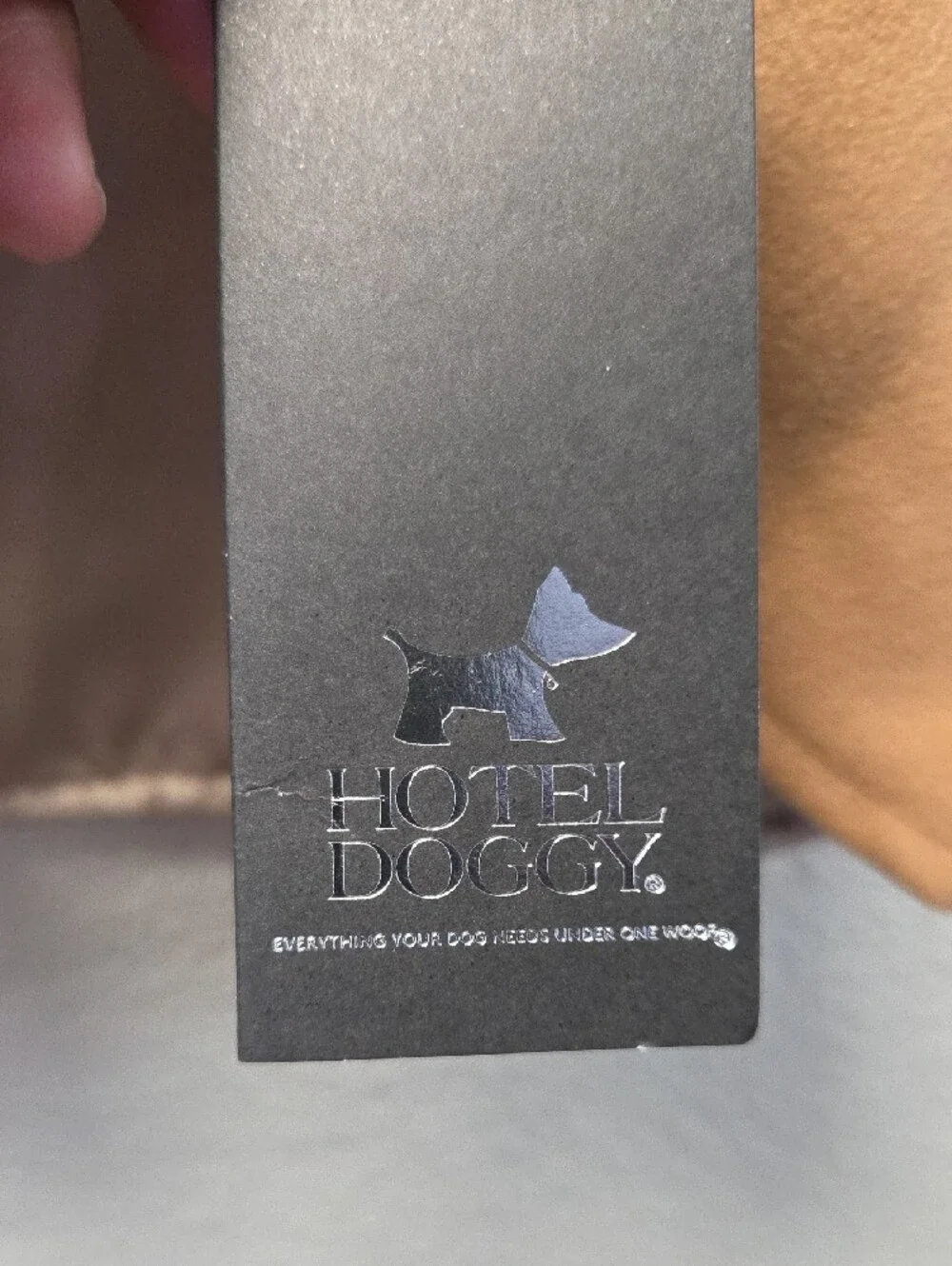 Plush Camel Bow-Accent Faux Fur Collar Dog Dress